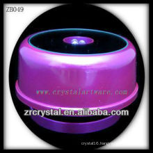 Purple Plastic LED Light Base for Crystal